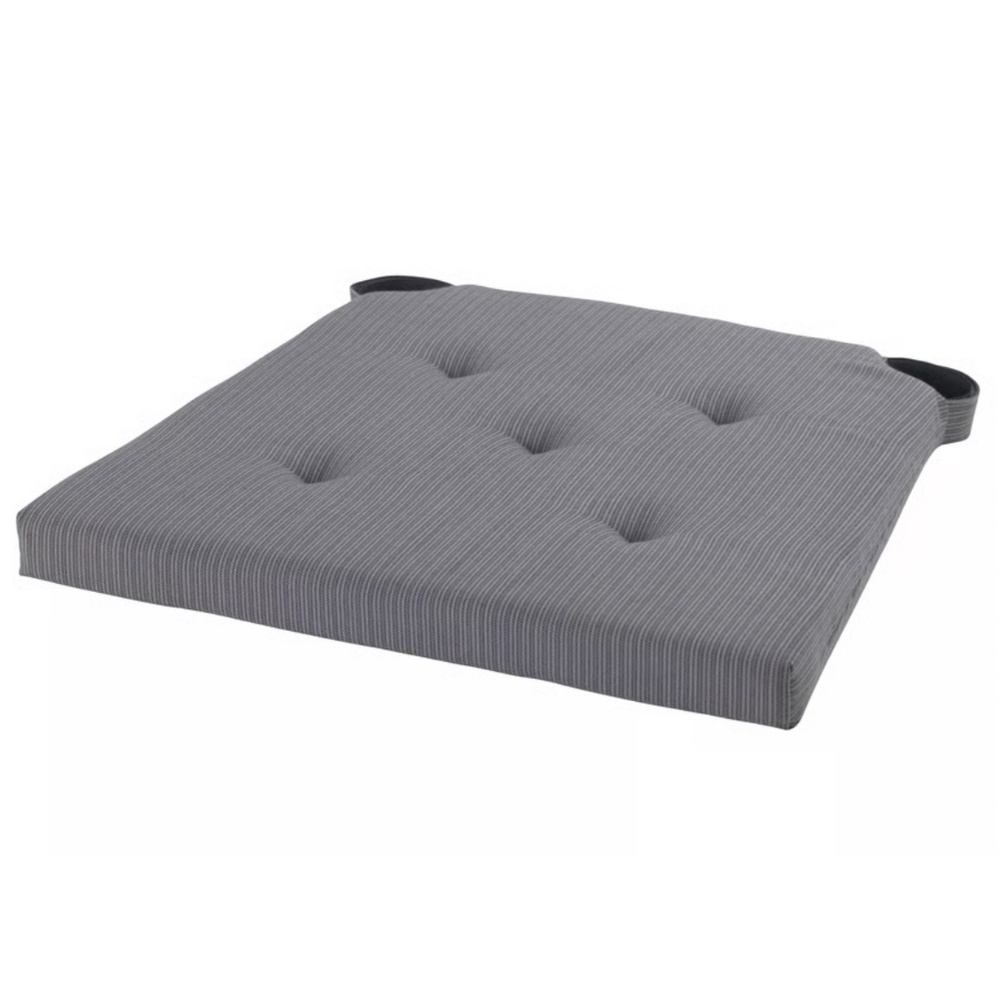 IKEA JUSTINA Chair Pad, Gray, 17/14x16x2" (505.869.80) NEW
